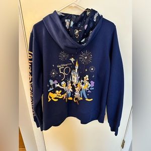 Adult 1X Disney 50th full zip hoodie
